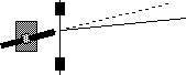 Bending of laser beam going through a fresnel lens