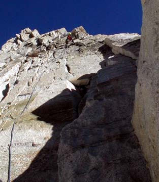 paul leads cracked wall