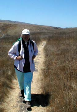 Ellen on the trail