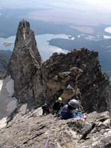 Climbing the arete