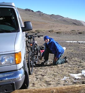 Paul Morgan at White Mt Trailhead