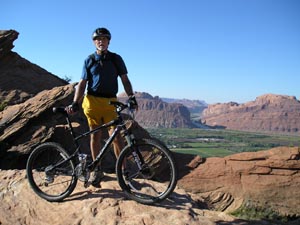 Paul Morgan atop Hurrah Pass