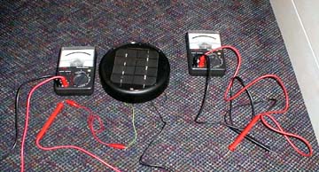 measure the current through a solar cell
