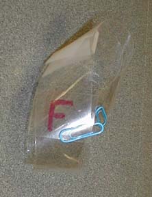 a Mobius strip made from clear acetate