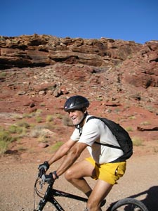 Paul Morgan Rides the Hurrah Pass road.