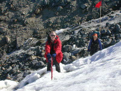 Paul Doherty climbs Canada Glacier